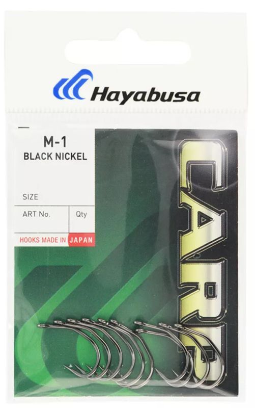 Гачок Hayabusa Carp M-1 BN - Чорний нікель - 10 шт/уп