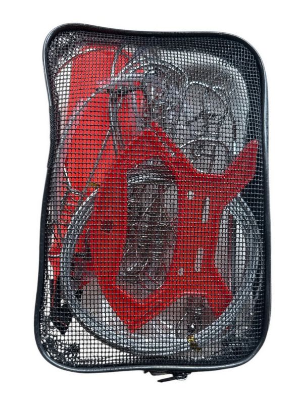 Кукан посилений з поплавком на металевому тросі - 10 карабінів - Довжина 6 м