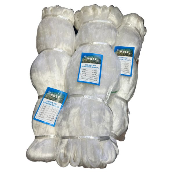 Сетеполотно Wolf (Тайланд ) - Ø0,15 мм - 200яч х200 м - Леска - Белый ультрафиолет