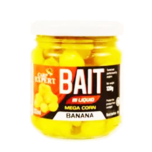 Кукурудза Carp Expert Mega - У сиропі - 212 мл - Banana (Банан) - Біла
