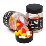 Силиконовая кукуруза Carp Balls Anvi в дипе - Color Mix - Плавающая - Peach