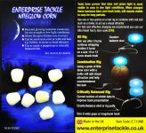 Кукуруза Enterprise Tackle - Светящаяся в темноте - Сухая (Без дипа) - Neon Blue - 8 шт/уп