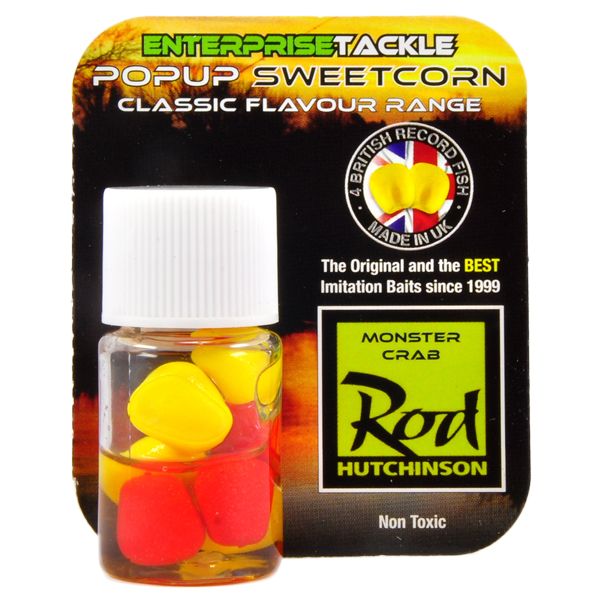 Кукуруза силиконовая EnterPrise в дипе - Искусственная - Monster Crab-RodHutchinson - Yellow/Red - 8 шт/уп