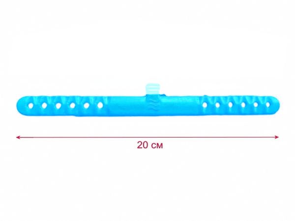Ласти дитячі для басейну з відкритою п'ятою - Розмір 16,5-22,5 (100-140 мм) - Біло/блакитні