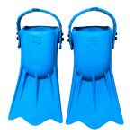 Ласты детские для бассейна с открытой пяткой - Размер 16,5-22,5 (100-140 мм) - Голубые