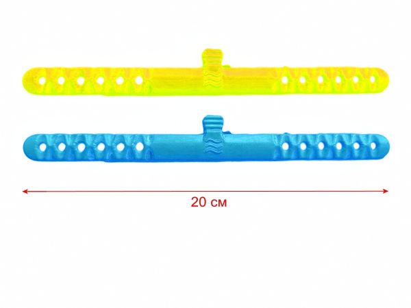Ласты детские для бассейна с открытой пяткой - Размер 16,5-22,5 (100-140 мм) - Желто/голубые