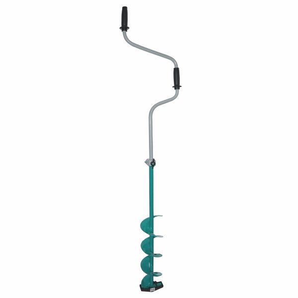 Ледобур Харьковский Двуручный - 130 мм - Левое вращение - Бирюза