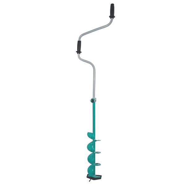 Ледобур Харьковский Двуручный - 130 мм - Левое вращение - Бирюза