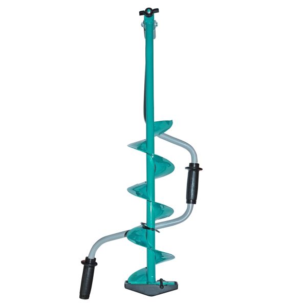 Ледобур Харьковский Двуручный - 130 мм - Левое вращение - Бирюза