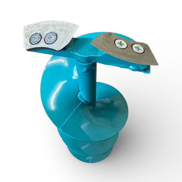 Ледобур Харьковский Двуручный - 130 мм - Левое вращение - Бирюза