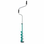 Ледобур Харьковский Двуручный - 130 мм - Левое вращение - Бирюза