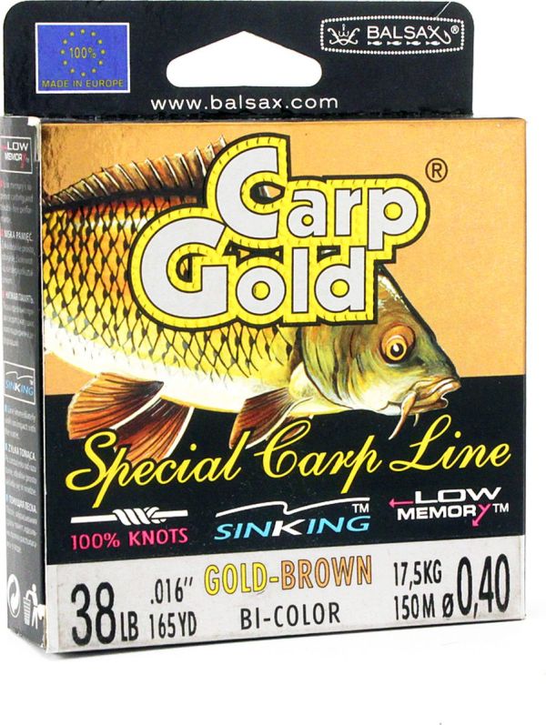 Жилка Balsax Carp Gold - Gold-Brown (Жовто-Медовий) - 100 м x 10 шт (1000 м)