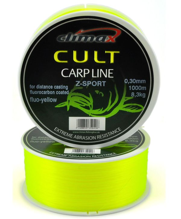 Жилка Climax CULT Carp Line Z-Sport – Fluoro Yellow (Флуоресцентний жовтий)