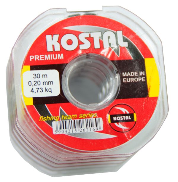 Леска для зимней рыбалки Kostal (Zebco) - Прозрачный - 30 м - 5 шт./уп