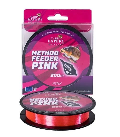 Жилка Energofish Carp Expert - Method Feeder - Pink - 200 м