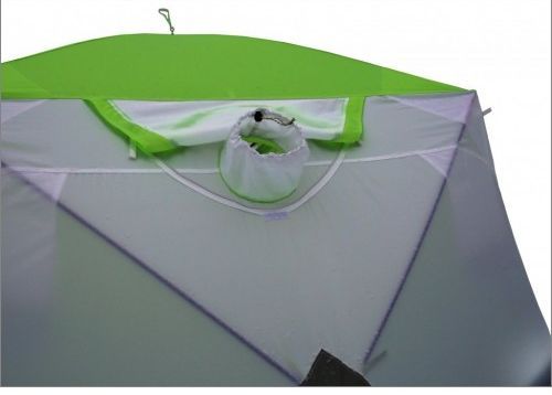 Палатка зимняя Лотос Куб Классик С9 - Зеленая (дуга - стеклопластиковая арматура)
