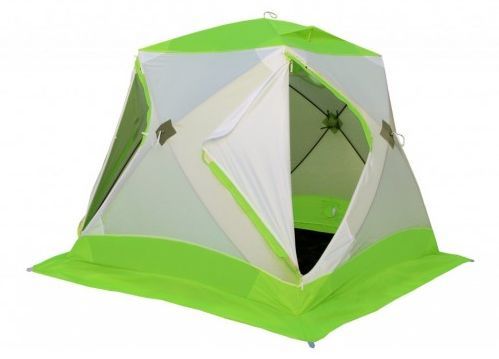 Палатка зимняя Лотос Куб Классик С9 - Оранжевая (дуга - стеклопластиковая арматура)