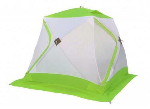 Палатка зимняя Лотос Куб Классик С9 - Оранжевая (дуга - стеклопластиковая арматура)