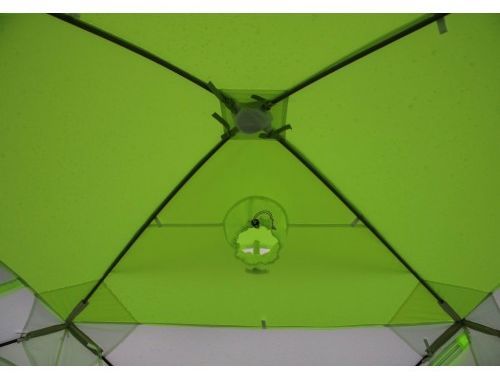 Палатка зимняя Лотос Куб Классик С9 - Зеленая (дуга - стеклопластиковая арматура)
