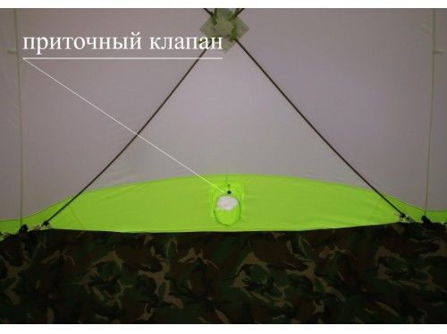 Палатка зимняя Лотос Куб Классик С9 - Зеленая (дуга - стеклопластиковая арматура)
