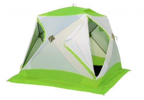 Палатка зимняя Лотос Куб Классик С9 - Оранжевая (дуга - стеклопластиковая арматура)