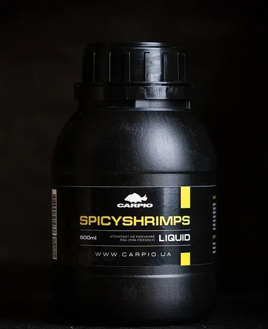 Жидкий аттрактант liquid Carpio - SpicyShrimps - 500 мл - Креветка/Специи