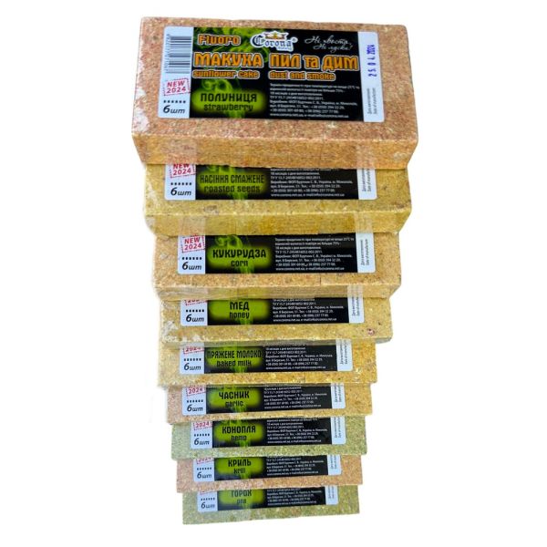 Макуха Fluoro "Пил і Дим" - Corona Fishing - NEW 2024 - 300 г - Горох - 6 шт/уп