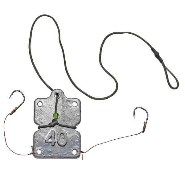 Макушатник Спутник - 2 крючка + лидкор - Свинец