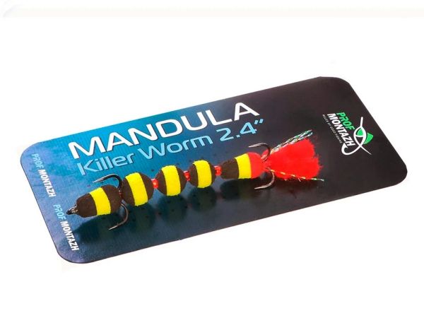 Мандула Killer Worm 5 сегментів 2,4" 60 мм - Мікро - ПрофМонтаж - #908