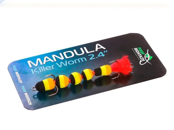 Мандула Killer Worm 5 сегментів 2,4" 60 мм - Мікро - ПрофМонтаж - #912