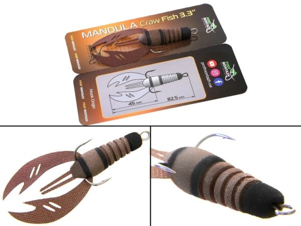 Мандула Рачок Craw Fish 3,3" (83 мм) - ПрофМонтаж - #703