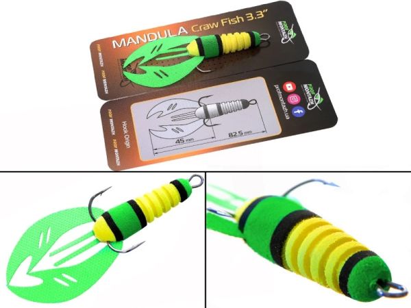 Мандула Рачок Craw Fish 3,3" (83 мм) - ПрофМонтаж - #715