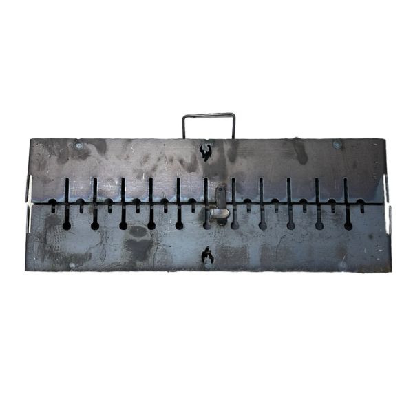 Мангал Огонёк - Раскладной - Со съёмными ножками - Сталь 3 мм - 64x28x15 см - На 12 шампуров