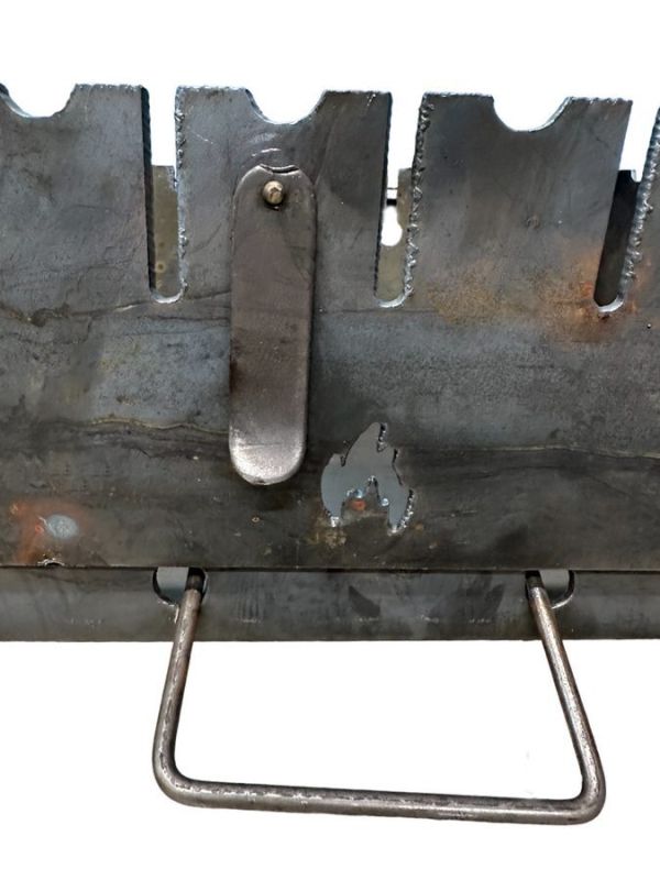 Мангал Вогник - Розкладний - Зі знімними ніжками - Сталь 3 мм - 35x27x15 см - На 6 шампурів