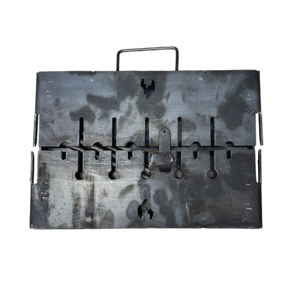 Мангал Вогник - Розкладний - Зі знімними ніжками - Сталь 3 мм - 35x27x15 см - На 6 шампурів