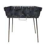 Мангал Огонёк - Раскладной - Со съёмными ножками - Сталь 3 мм - 44x28x15 см - На 8 шампуров