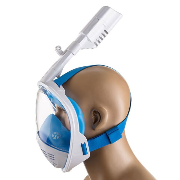 Маска для плавання - Повнолицьова - M2068/L4 - Розмір L/XL - Синій