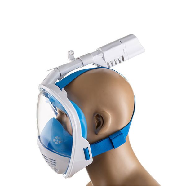 Маска для плавання - Повнолицьова - M2068/L4 - Розмір L/XL - Синій