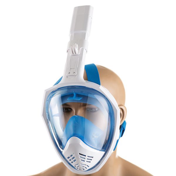 Маска для плавання - Повнолицьова - M2068/L4 - Розмір L/XL - Синій