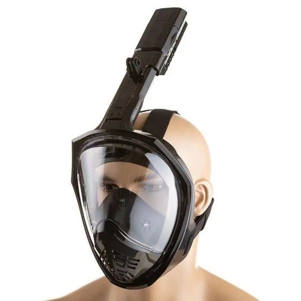 Маска для плавания - Полнолицевая - M2068/L34 - Размер L/XL - Чёрный