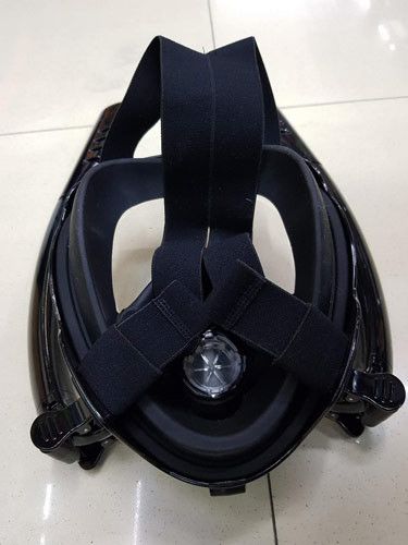 Маска для плавання - Повнолицьова - На 2 трубки - Синя