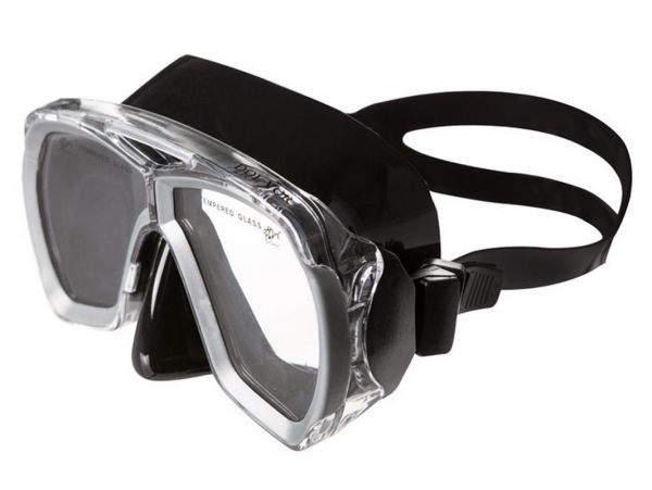 Маска для плавания Dolvor M244S-1BS - Серебро (Silver Gray)