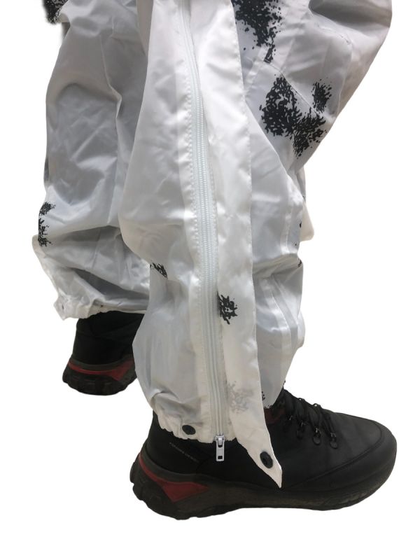 Маскировочный костюм тактический ВСУ - Зимний - Водоотталкивающий - Белый (Клякса)