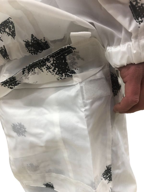 Маскировочный костюм тактический ВСУ - Зимний - Водоотталкивающий - Белый (Клякса)