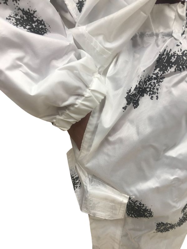 Маскировочный костюм тактический ВСУ - Зимний - Водоотталкивающий - Белый (Клякса)