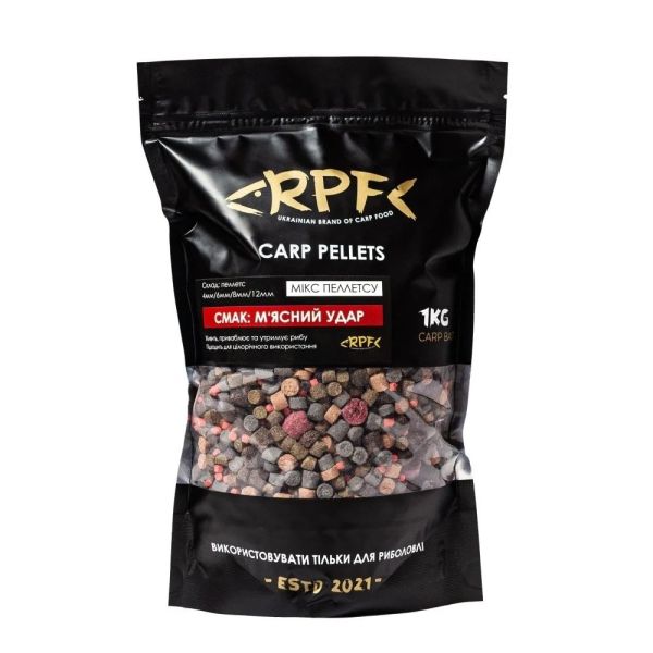 Мікс-Пеллетс RPF - М'ясний Удар - 1 кг