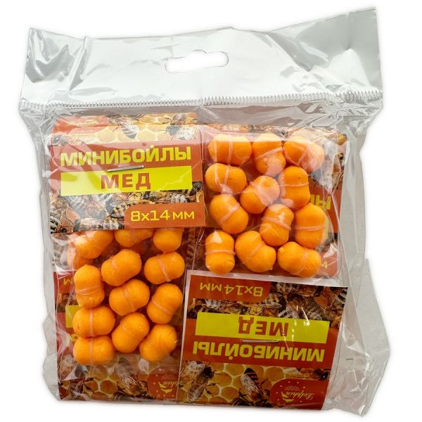 Мінібойли Dolphin - З гумкою - Тонучі - 8x14 мм - 12 шт/уп - Мед