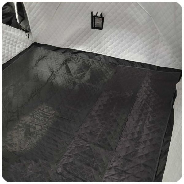 Палатка-куб зимняя четырехслойная - Mircamping 2019 - Камуфляж - Мобильная баня - С полом