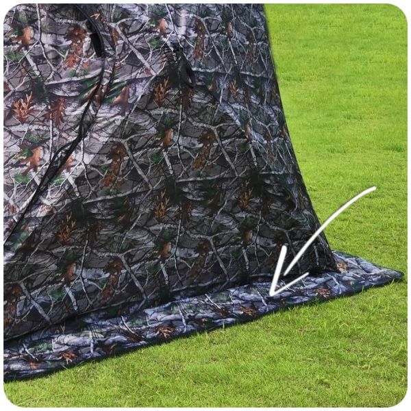 Палатка-куб зимняя четырехслойная - Mircamping 2019 - Камуфляж - Мобильная баня - Без пола