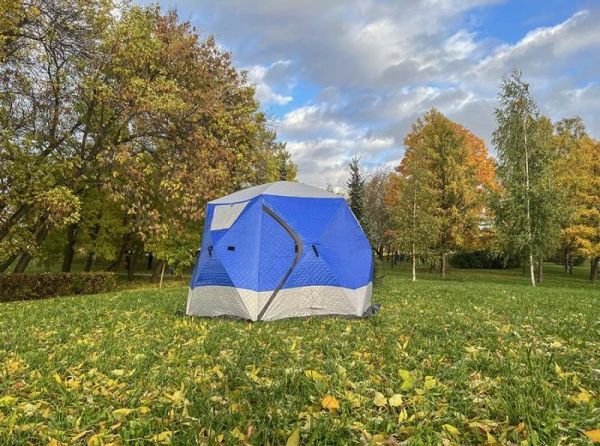 Палатка-куб для зимней рыбалки Mircamping 2020 - Трехслойная - С полом - Мобильная баня